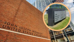 John Joseph Moakley US Courthouse image with NIH Research center in corner